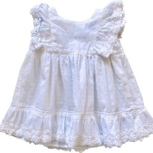 Baby Gap white eyelet dress size 18-24months